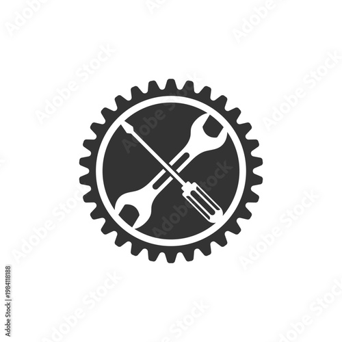 mechanic tool logo icon