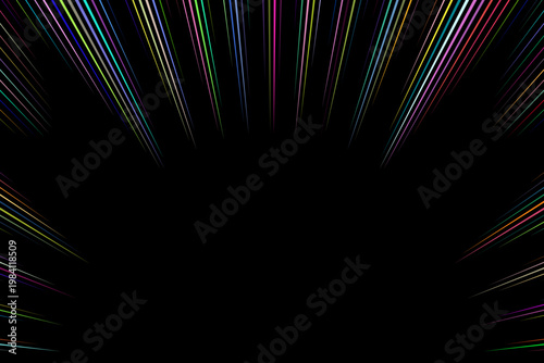 Colorful light rays glowing abstract background