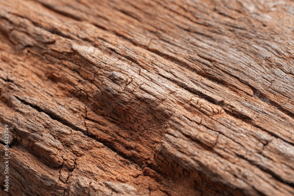 Obraz premium close up of weathered wood grain texture