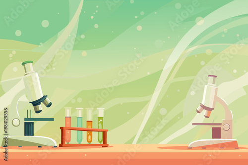 Hospital Laboratory With Scientists Testing Sample