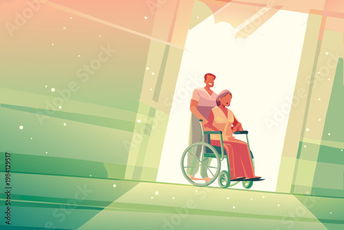 Patient Being Discharged From Hospital With Family