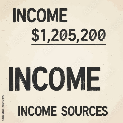 Financial planning checklist with income sources and budget