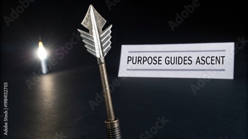Arrow Pointing Forward Beside Purpose Guides Text