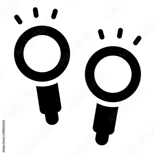 LED turn signal glyph icon. blinking light. safety indicator. road traffic.