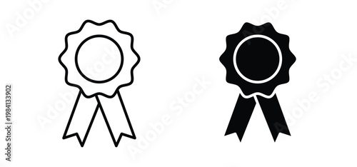 Accreditation icon editable stroke outline vectors. EPS10