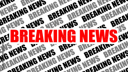 Breaking news repeating headline pattern newsletter header