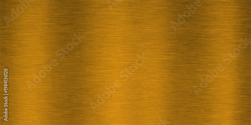 Brushed gold metal texture meets a dark brown oak wood plank background to create a natural hardwood grain pattern on a textured surface