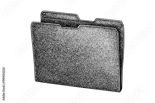 Two folders in a folder on transparent background