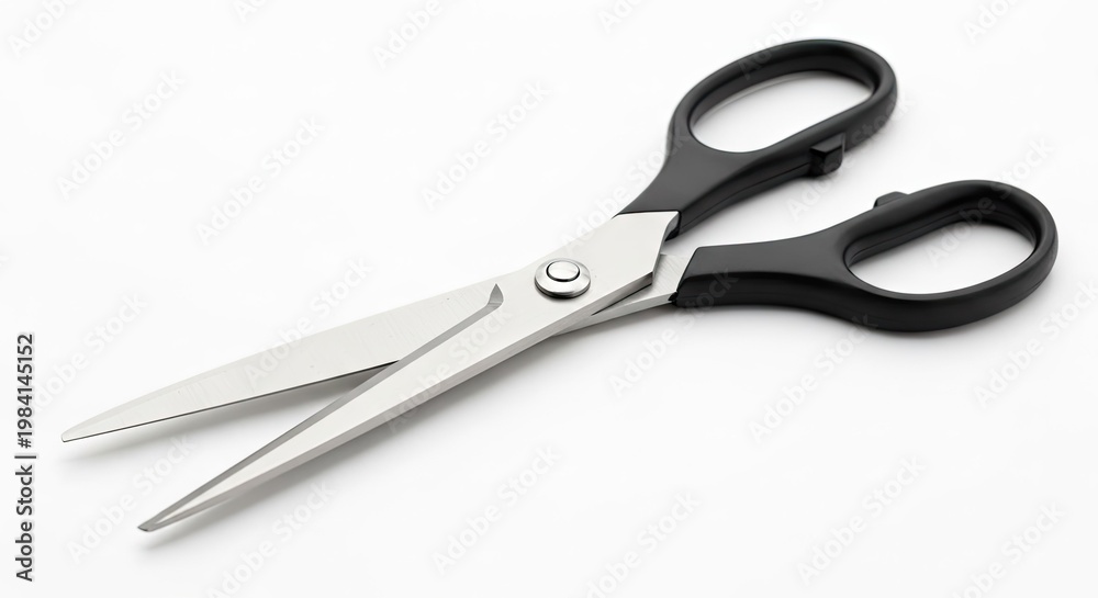 Obraz premium Close up of scissors on white background for crafting or office work