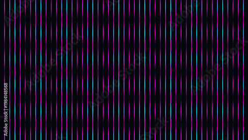 Futuristic Neon Vertical Lines Background, Glowing Magenta and Cyan Light Bars on Black, Abstract Synthwave Equalizer Pattern, Digital Tech Data Stream Wallpaper