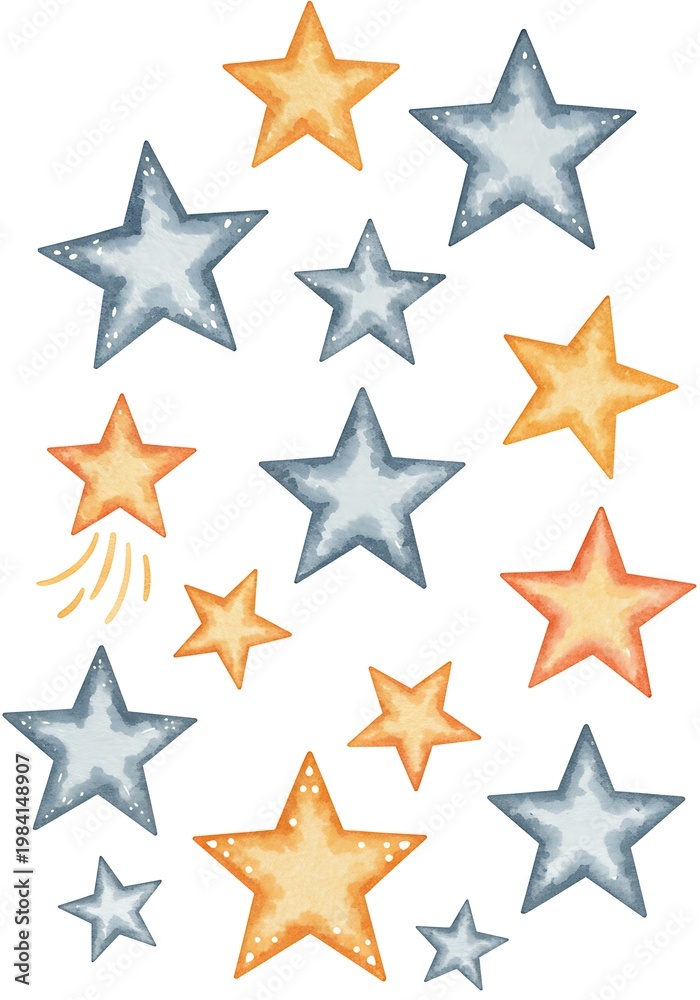 Fototapeta premium Celestial Watercolor Dance