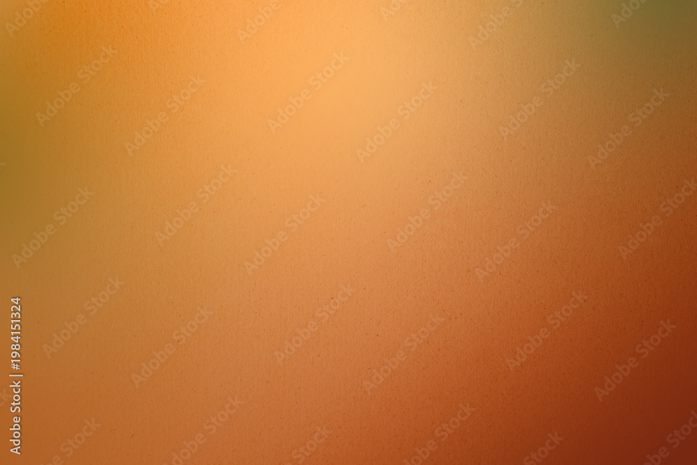 Fototapeta premium Fresh orange with soft blush green tone color paint on paper texture background creative style 