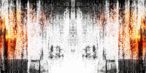 A weathered vintage backdrop featuring an old grunge texture with a rough scratched surface of painted wood and rusty metal material