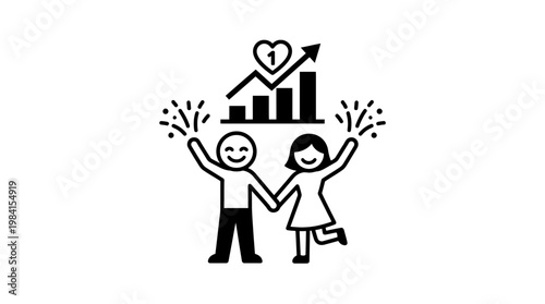 Couple Celebrating Financial Success and Growth