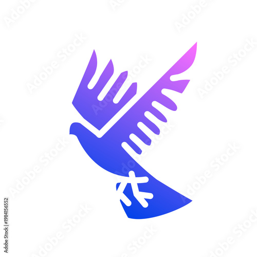 Fly bird icon