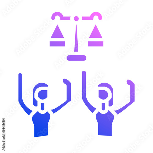 Support for justice icon