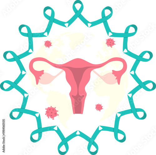 Ovarian Cancer Awareness Symbol