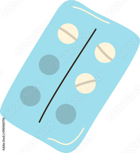 Medical Pill Blister Pack Illustration