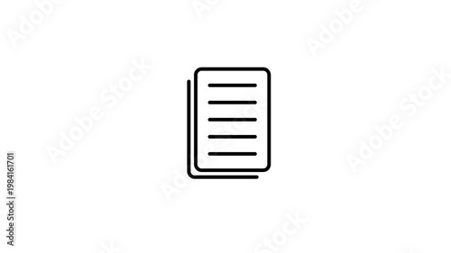 Animated notepad icon