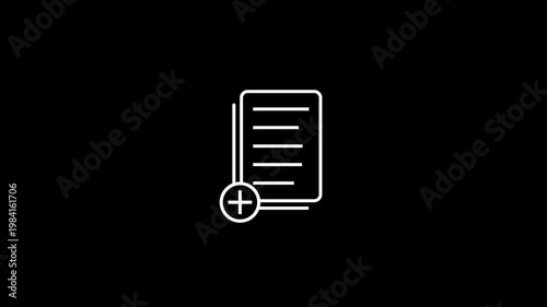 Notepad with plus icon for task addition and note management