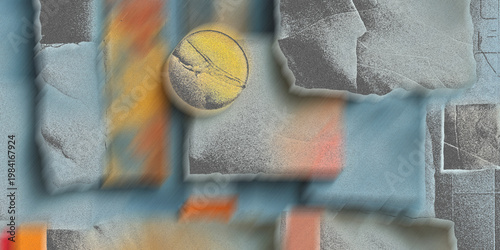 Abstract Collage Art Texture Background