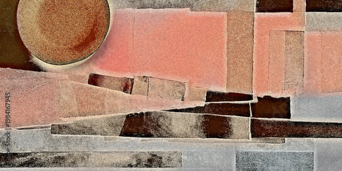 Abstract Collage Art Texture Background
