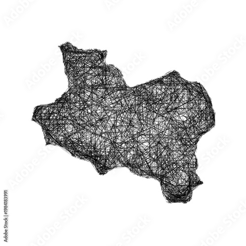 Sketch Manisa outline map design