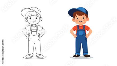 Happy green frog sitting on a large lily pad in a vibrant forest setting with a beautiful waterfall cascading into a clear river.