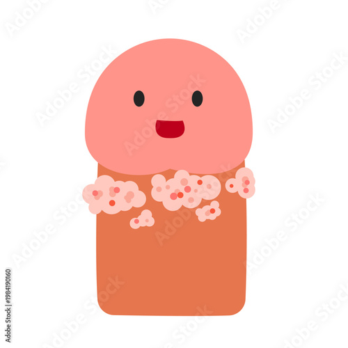 Genital warts. HPV infection concept