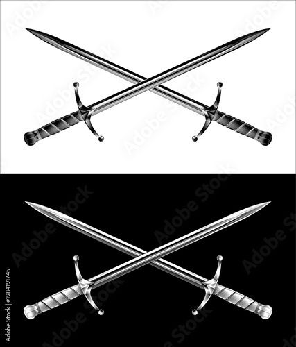 Illustration of two crossed...