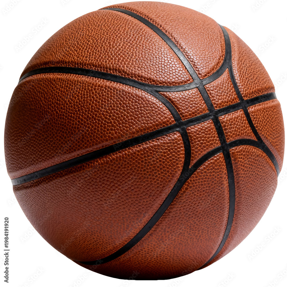 Obraz premium [Transparent Background PNG]A professional orange basketball on white background