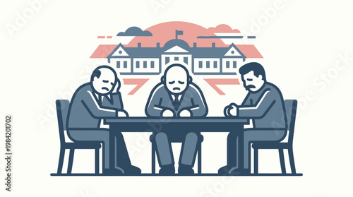 Depressed Political Leaders Considering Difficult Decisions