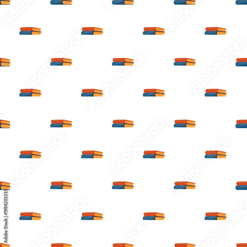 Stacking books forming a repetitive background pattern for learning
