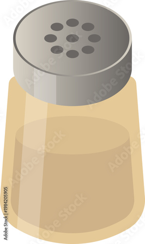 Pepper Shaker Kitchen Icon Illustration