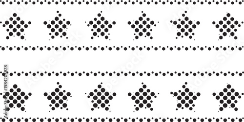 USA Memorial Day and Veterans Day Illustration with Halftone Effect