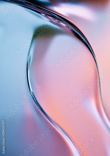 Purple Ink or Paint Blob Floating in Water on Violet Studio Background