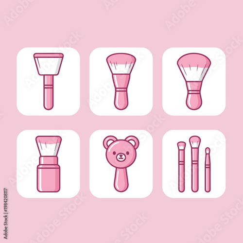 Detailed vector illustrations of various kitchen strainers and skimmers with wooden handles featuring different mesh shapes, sizes and a unique cute bear-faced design for cooking.