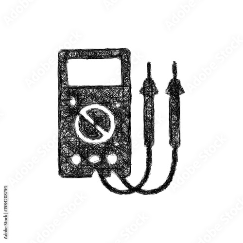 Sketch multimeter icon design