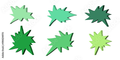 3d speech bubble Blank empty message box Textbox frame for banners, price tags, stickers, design