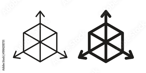 Bim icon simple black and white line and clip art illustrations