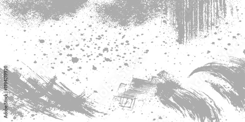 Abstract brushstrokes, ink splash creating a striking minimalist style. the art, with its textures and delicate imperfections, is a study in creative expression.