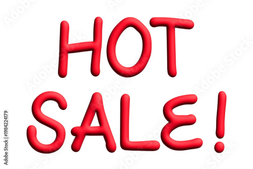 Hot sale lettering 3d word Template for marketing ad, print, web, banner, poster, flyer