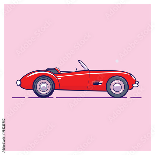 vintage car vector