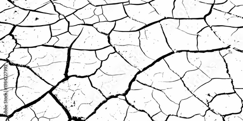 Large cracked earth texture bold dry soil pattern abstract desert ground background.