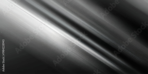 Textured gray brushed metallic surface, with abstract diagonal lines and gradients creating a minimalist and modern aesthetic, ideal for various design uses.
