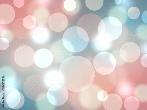 美しく輝く光の玉と鮮やかなグラデーションの背景素材