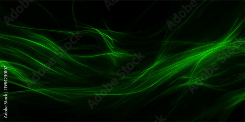 flowing green energy lines, a vibrant illustration with abstract art. a visual representation of energy flow, adding a touch of digital creativity.