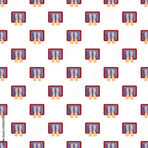 Legs getting an x ray medical imaging seamless pattern