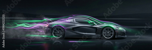 Futuristic Electric Sports Car