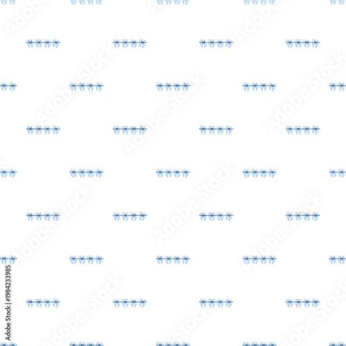 Repeating pattern of dental braces representing orthodontics concept